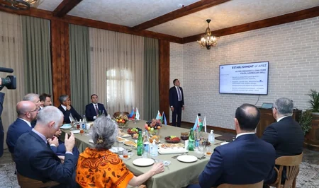 Мишель принял участие в презентации ряда проектов в Шамахы