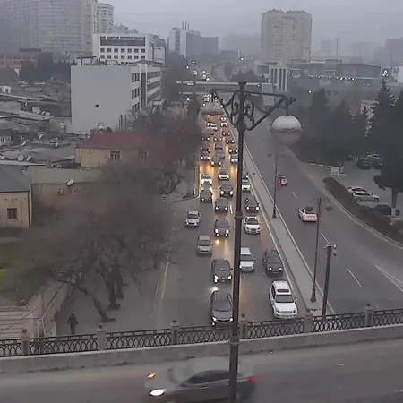 Bakının bir sıra yollarında tıxac müşahidə edilir
