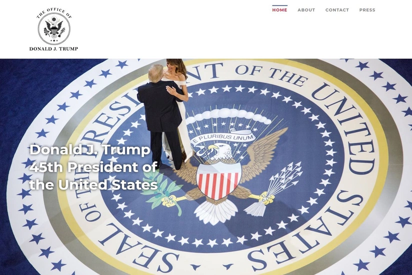 Trump launches 'the official website of the 45th President'