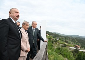 Azərbaycan və Türkiyə prezidentləri, Pakistanın Baş naziri Laçın şəhərində seyrəngahda olublar