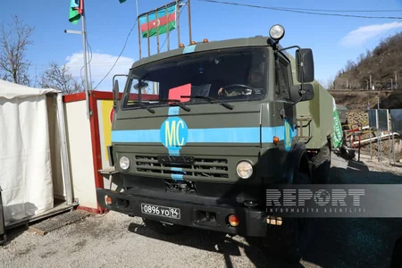 65 cars of Russian peacekeepers move freely on Khankandi-Lachin road