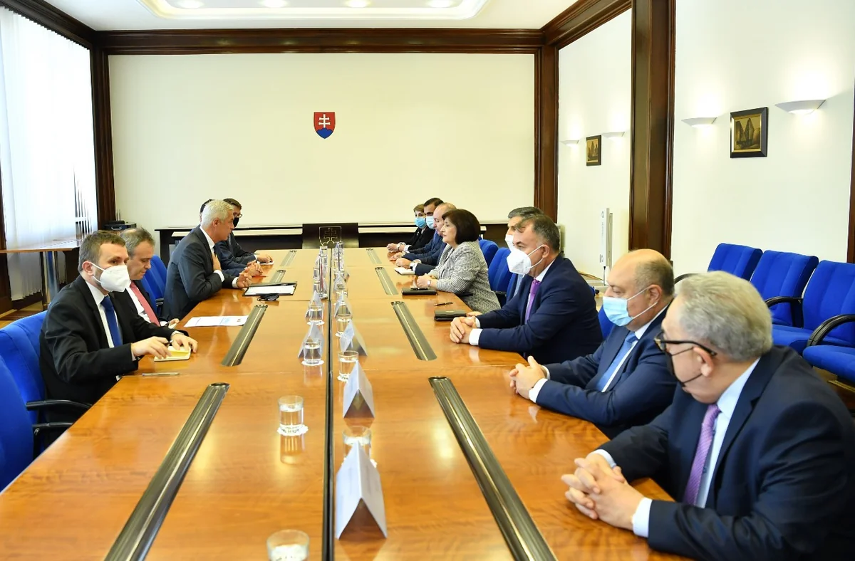 Azerbaijani speaker meets with Slovakian FM 