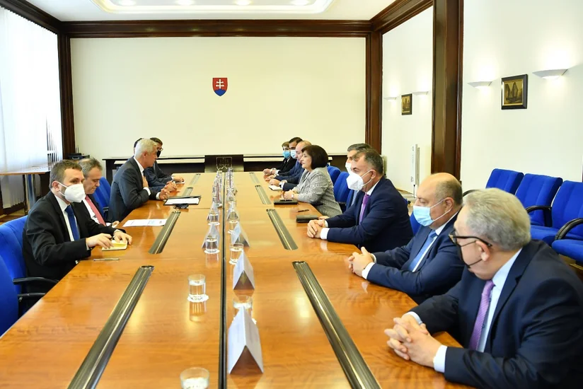 Председатель Милли Меджлиса встретилась с главой МИД Словакии