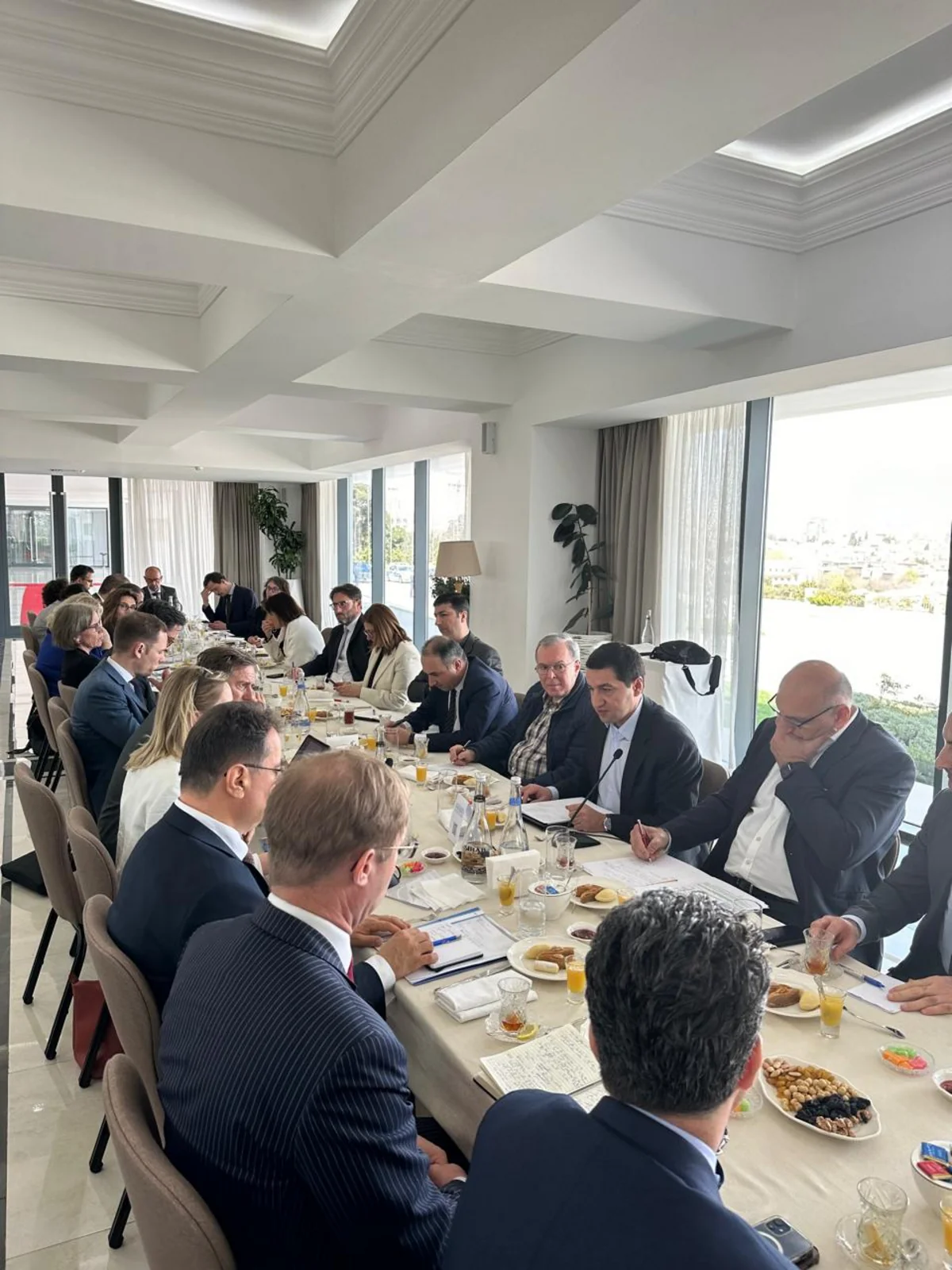 Hikmet Hajiyev holds discussions with representatives of EU Political and Security Committee