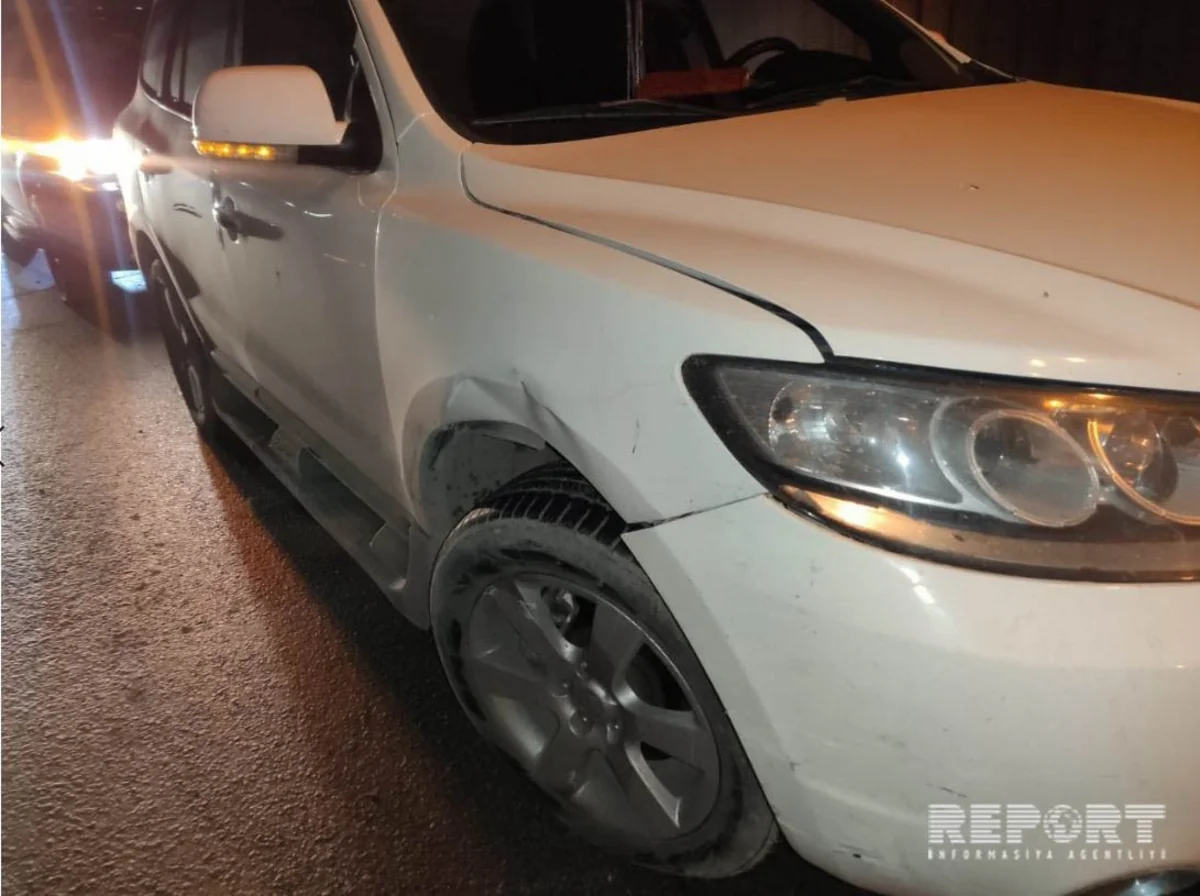 Bakıda sürücü qəza törədərək hadisə yerindən qaçıb - FOTO