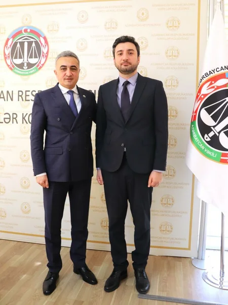Vəkillər Kollegiyasının sədri dördüncü “Yüksəliş” müsabiqəsinin qalibi ilə görüşüb
