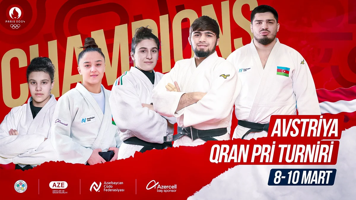 Azərbaycanın 5 cüdoçusu Qran-pri turnirində iştirak edəcək