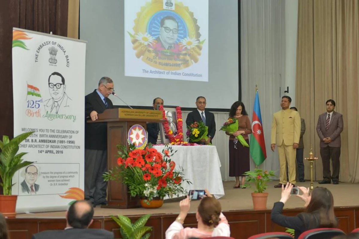 ADU-da Hindistan Konstitusiyasının banisinin anadan olması ildönümünə həsr olunmuş tədbir keçirilib