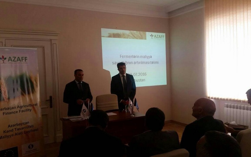 Qobustanda fermerlərin maliyyə savadlılığının yüksəlməsi üçün seminar keçirilib