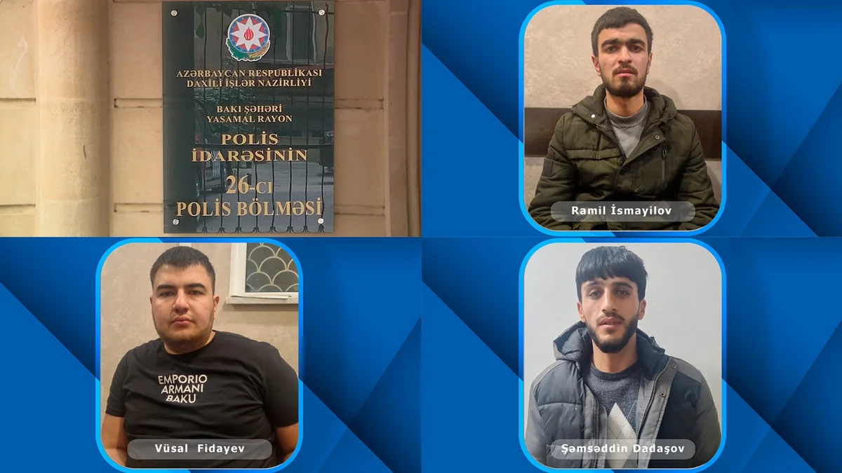 Bakıda 3 200 manatlıq rabitə kabeli oğurlayanlar saxlanılıb