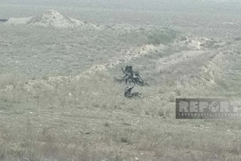 Media nümayəndələri Tərtərdə mina partlayışının baş verdiyi ərazidədirlər