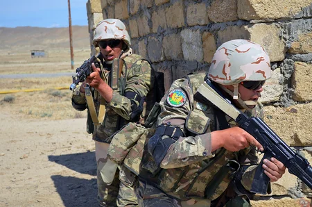 Silahlı Qüvvələrin motoatıcı taborunun NATO qiymətləndirməsi üzrə təlimi başa çatıb