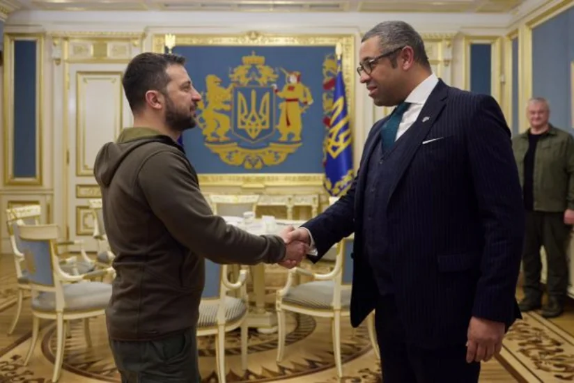 Zelenskyy meets with UK Foreign Secretary