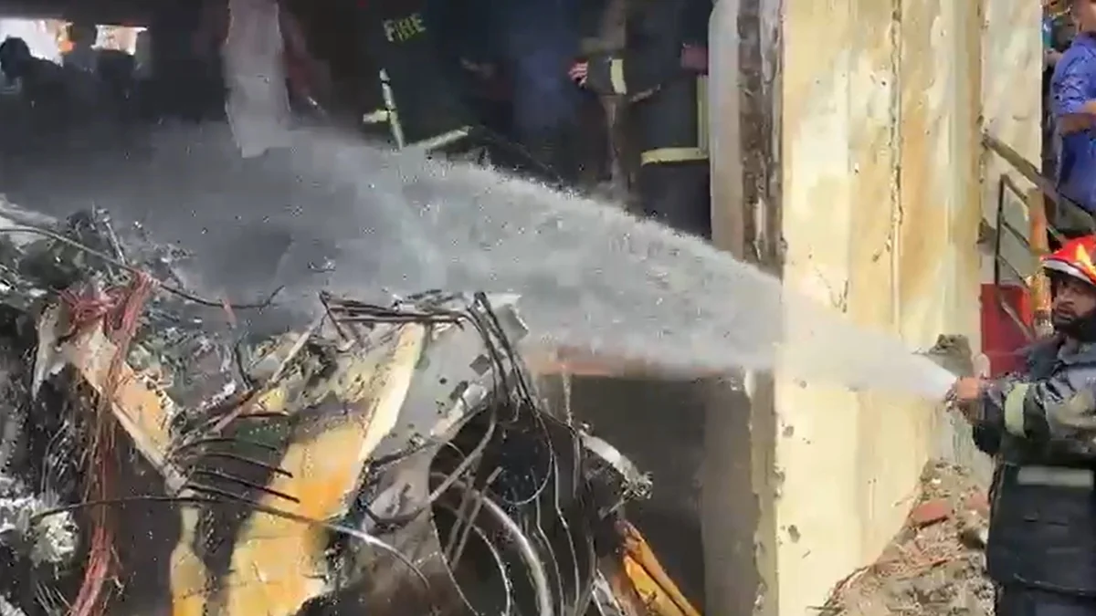Bangladesh Air Force training jet crashes into school in Dhaka, killing at least 1