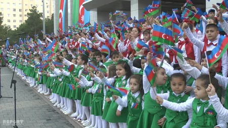 Sumqayıt və Abşeronda Bayraq günü qeyd olunub - FOTO