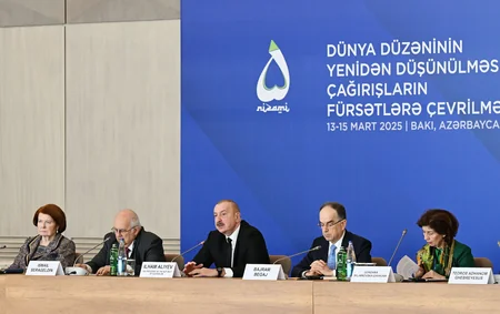 Prezident İlham Əliyev XII Qlobal Bakı Forumunun açılış mərasimində çıxış edib - YENİLƏNİB-3