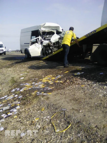 Goranboyda yol qəzası baş verib, xəsarət alanlar var - FOTO - VİDEO