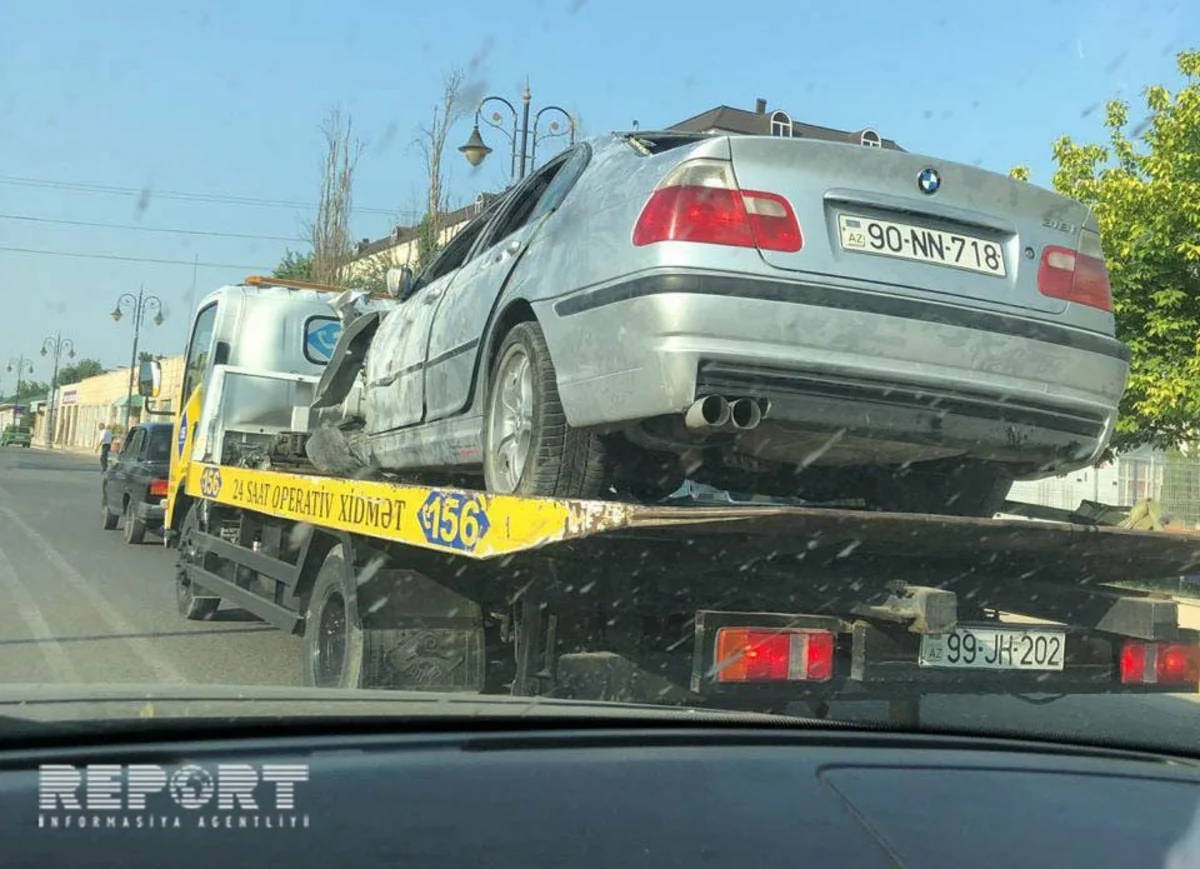 Тяжелая авария в Сабирабаде - двое погибших  - ВИДЕО