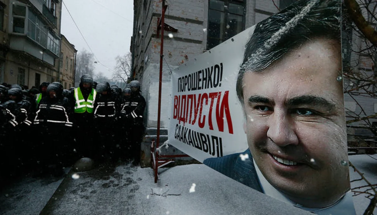 Mixeil Saakaşvilinin tərəfdarları Kiyevdə məhkəmə binasına girməyə cəhd ediblər
