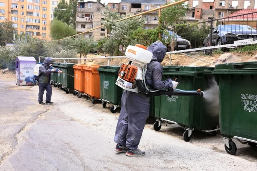 Binəqədidə bərk məişət tullantılarının yığılması üçün yeni konteyner meydançaları yaradılıb