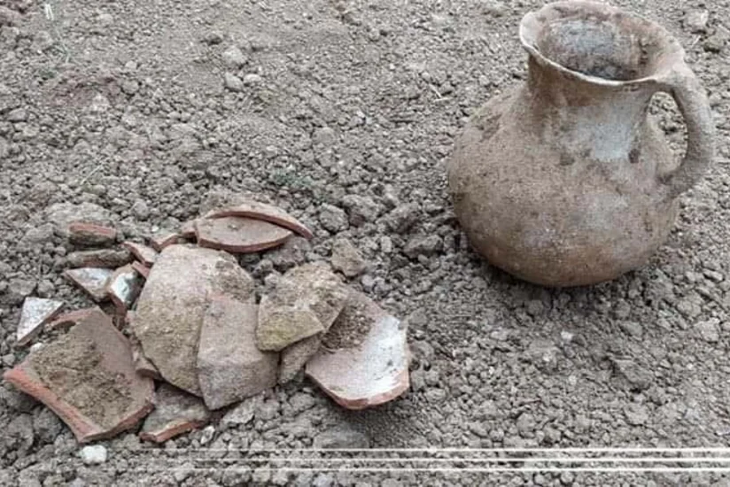 Cəlilabadda məktəb tikintisi zamanı qədim əşyalar tapıldı - FOTO
