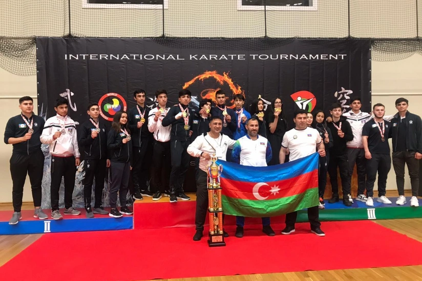 Karateçilərimiz “Unmei Cup” beynəlxalq turnirində komanda hesabında 1-ci oldu