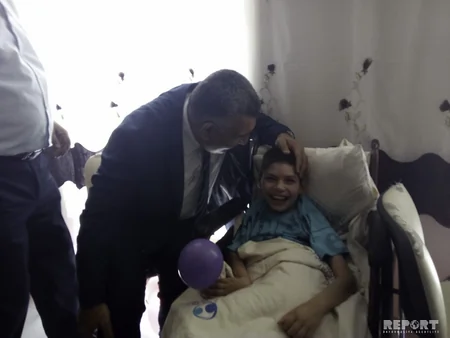 Mingəçevirin tibb işçiləri Uşaq Nevroloji Sanatoriyasında uşaqlar üçün bayram şənliyi keçirib