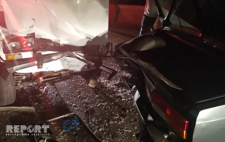 Tovuzda zəncirvari yol qəzası baş verib - FOTO