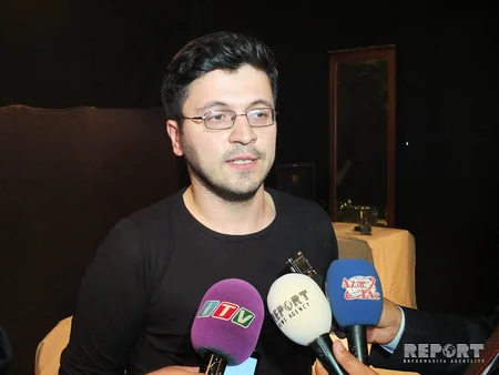 Tbilisidəki Azərbaycan Dövlət Dram Teatrında A.Çexovun “Ayı” əsəri tamaşaya qoyulub - FOTO