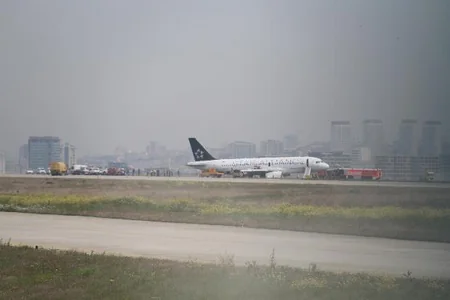 Fire engine cause emergency landing Turkish Airlines' plane - VIDEO