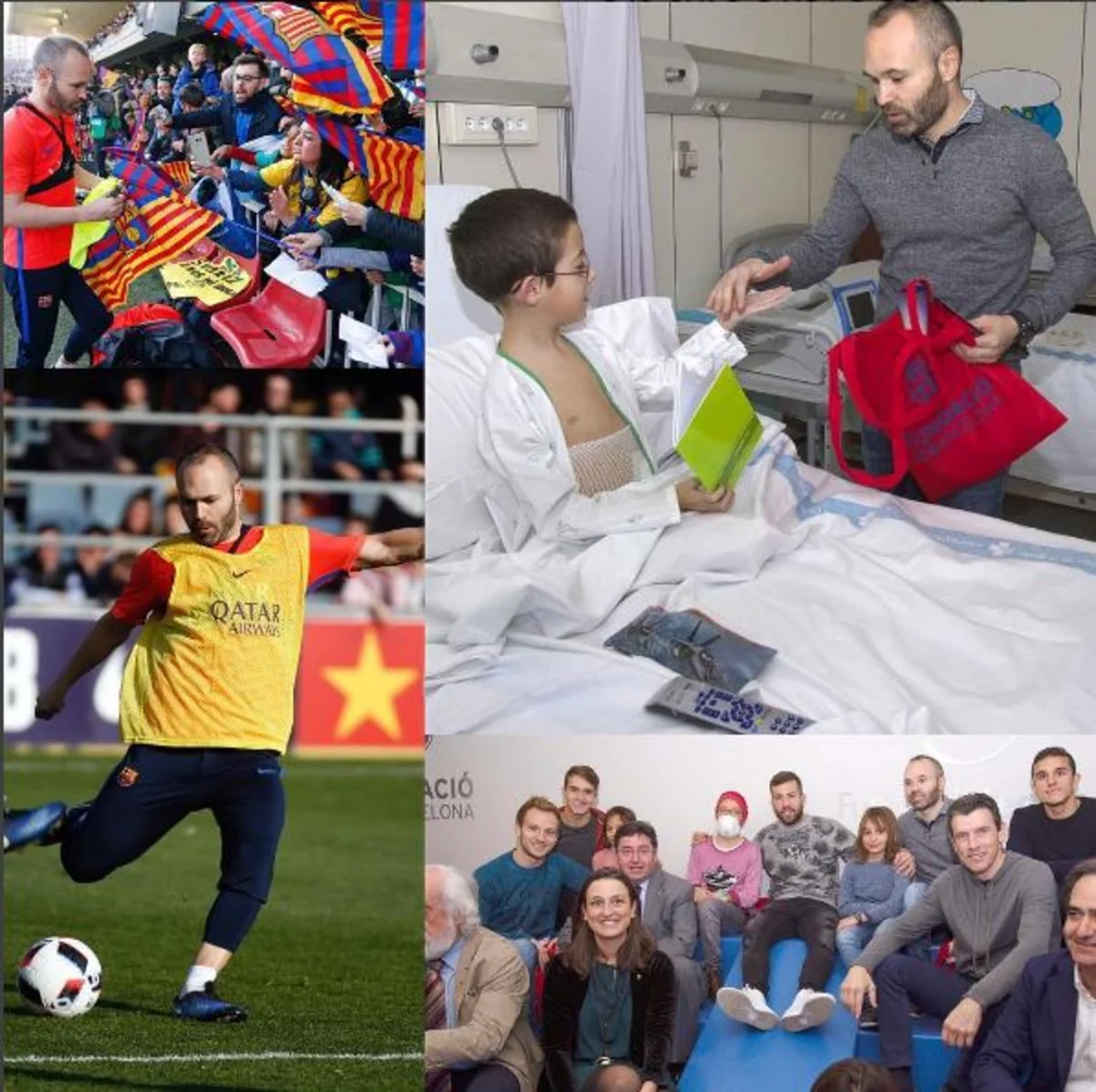 Игроки Барселоны посетили детский госпиталь