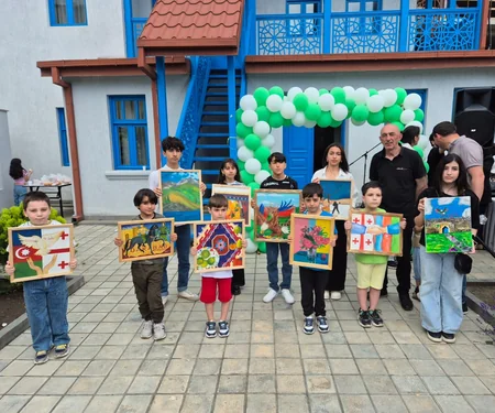 Gürcüstanda Nərimanovun ev muzeyində Uşaqların Müdafiəsi Günü münasibətilə tədbir keçirilib