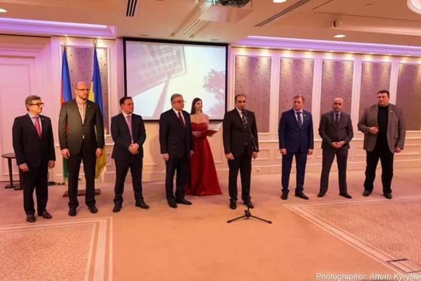 Kiyevdə Dünya Azərbaycanlılarının Həmrəylik Günü münasibətilə qəbul təşkil edilib - FOTO