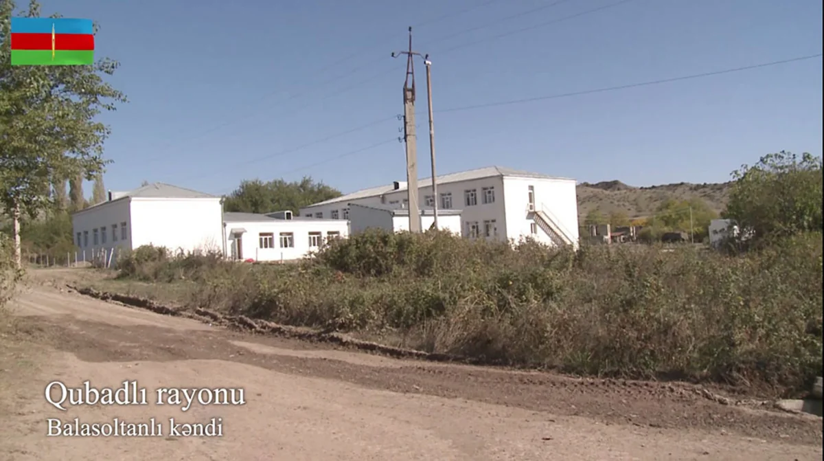 Recording of Gubadli's Balasoltanli village liberated from occupation