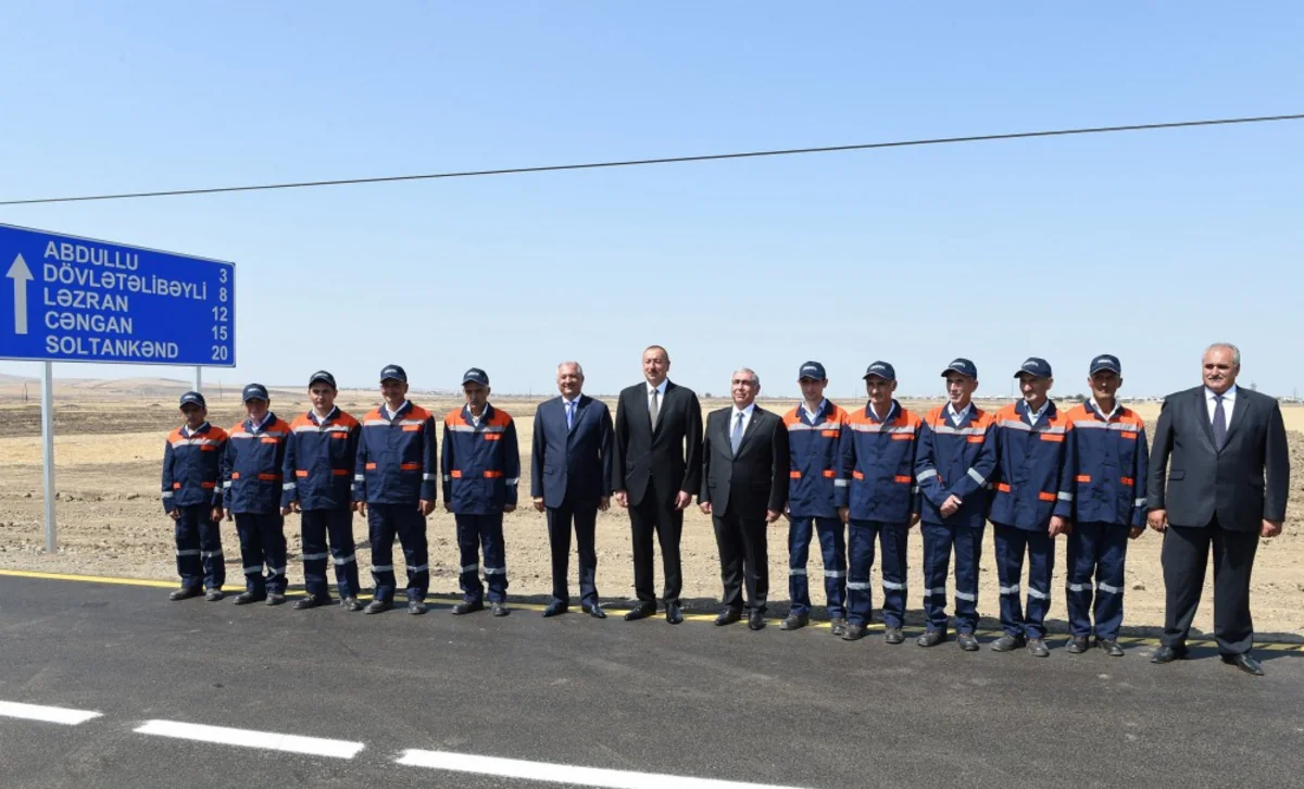 Prezident İlham Əliyev Cəlilabad-Astanlı-Cəngan-Soltankənd avtomobil yolunun açılışında iştirak edib