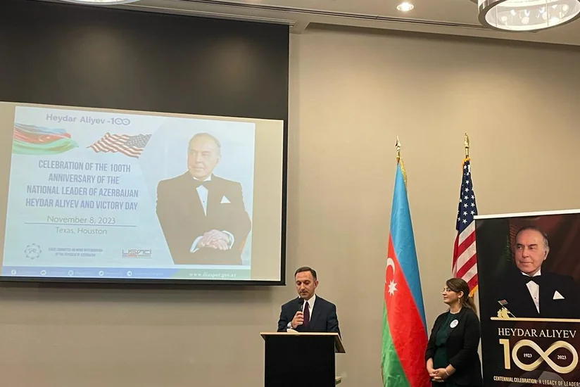 Hyustonda Heydər Əliyevin 100 illiyi və Zəfər Günü qeyd edilib