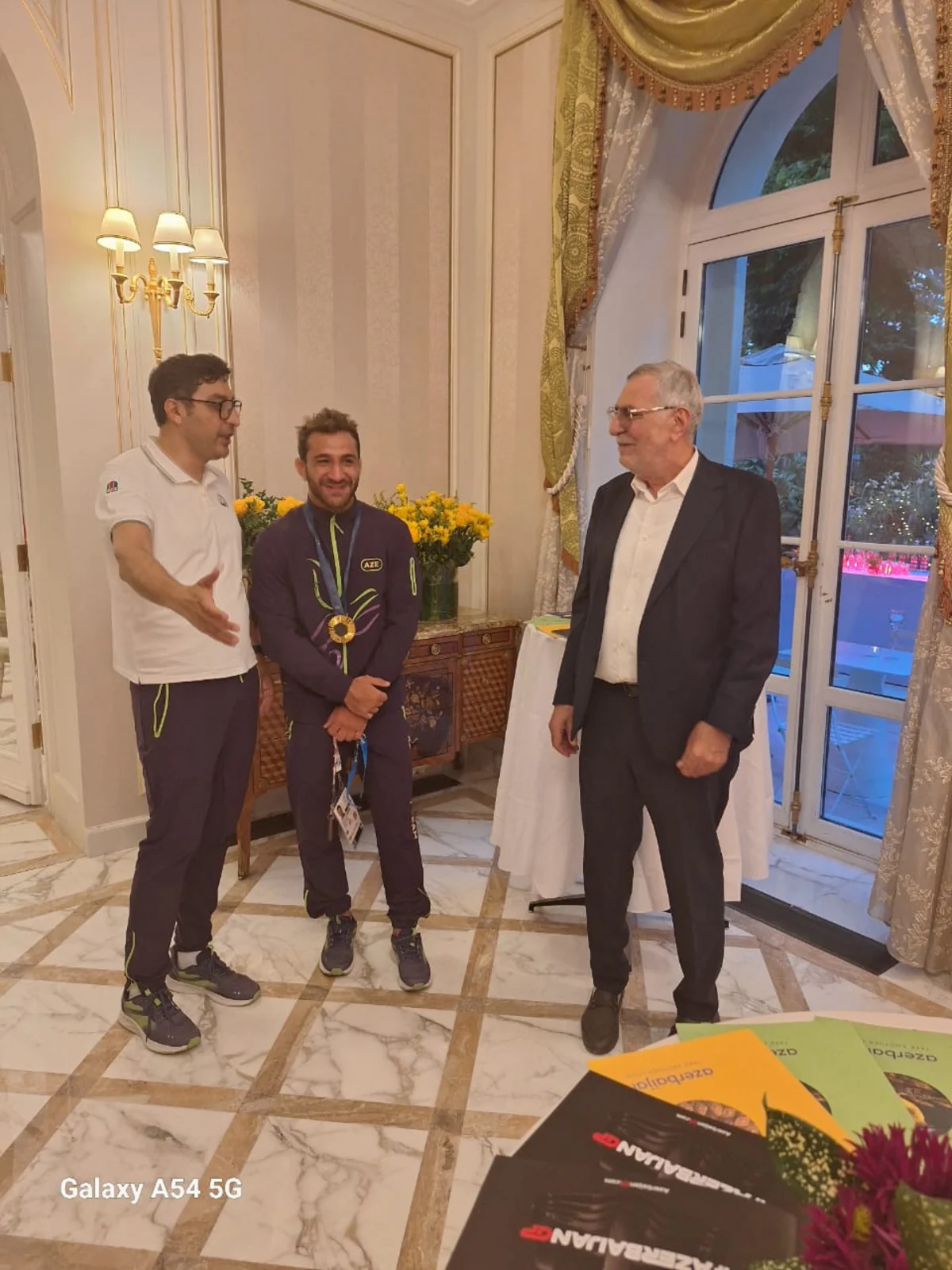 Parisdə mərasimdə Azərbaycan idmançılarının olimpiya oyunlarındakı uğurlarından danışılıb