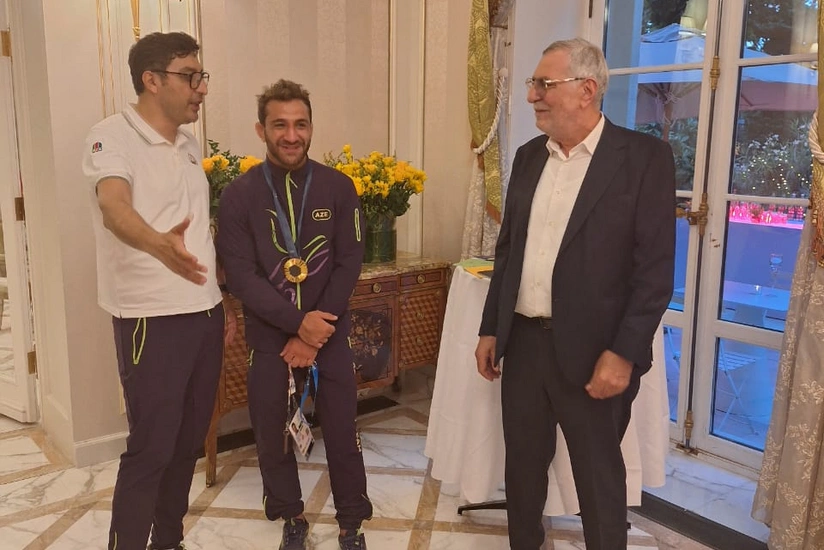 Parisdə mərasimdə Azərbaycan idmançılarının olimpiya oyunlarındakı uğurlarından danışılıb