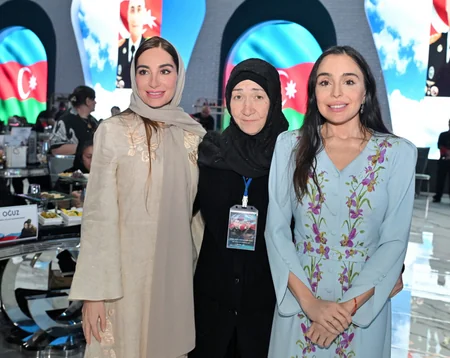 Leyla Aliyeva and Arzu Aliyeva attend Iftar ceremony with mothers of martyrs