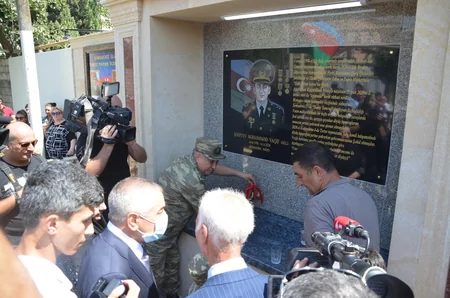 Zabit atanın şəhid oğlunun doğum günü qeyd edilib