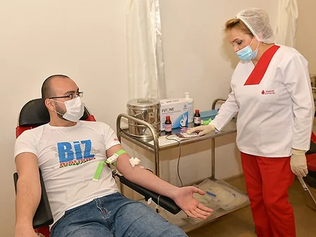 AFFA management attends blood donation campaign