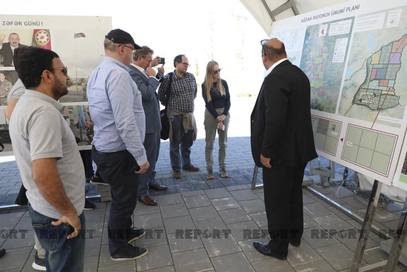 International travelers visit Azerbaijan’s Aghdam district