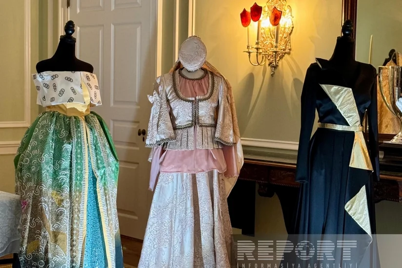 Azerbaijani national clothing on display at Woodrow Wilson House in Washington