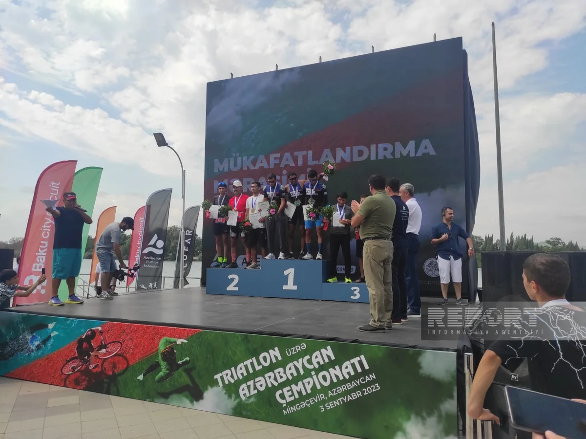 Triatlon üzrə Azərbaycan çempionatının mükafatlandırma mərasimi keçirilib