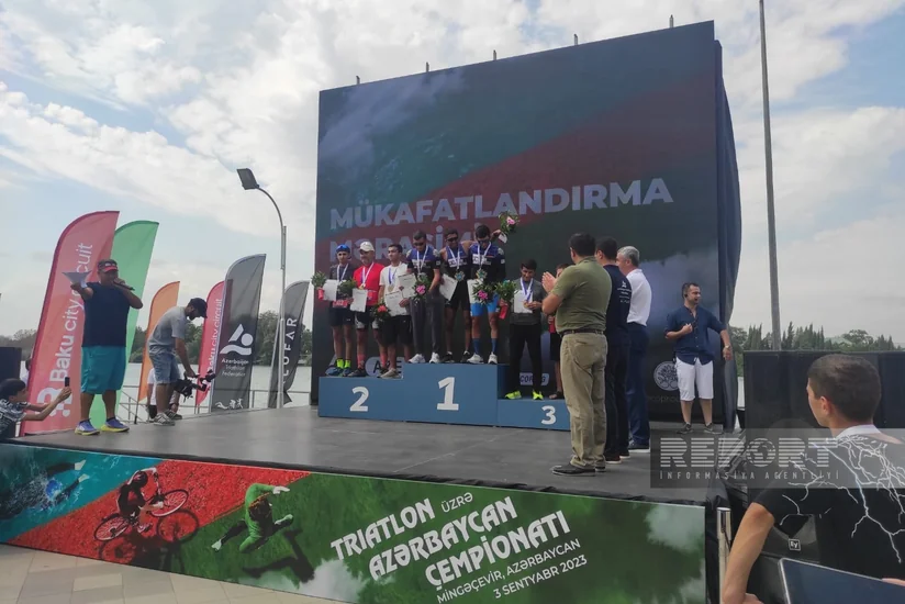 Triatlon üzrə Azərbaycan çempionatının mükafatlandırma mərasimi keçirilib