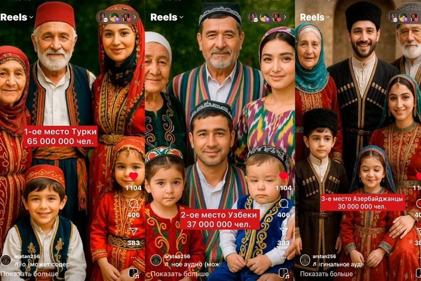 ИИ определил самые многочисленные и красивые тюркские народы