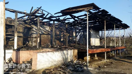 В Кюрдамире сгорел частный жилой дом - ВИДЕО