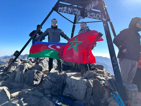 Azerbaijani conquers Morocco’s highest peak