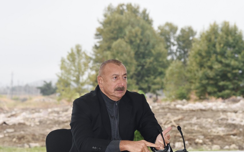 Dövlət başçısı: Füzulidə icra edilən layihələr bizim həm niyyətimizi, həm potensialımızı göstərir