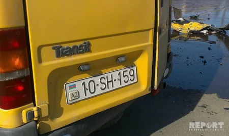 Lənkəranda mikroavtobus yanacaqdaşıyan maşınla toqquşub - FOTO - ƏLAVƏ OLUNUB
